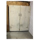 WOODEN PRIMITIVE STORAGE CABINET