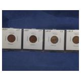4- INDIAN HEAD PENNIES