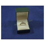 STERLING SILVER & AMETHYST IRISH CLADDAUGH RING