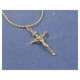 STERLING SILVER CRUCIFIX W/ NECKLACE
