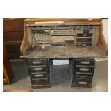 LARGE ROLL TOP DESK