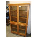 4 DOOR GLASS FRONT BOOK CASE