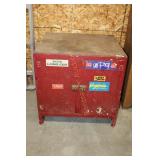 2 DOOR SHOP CABINET/ TABLE