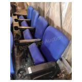 SET OF FOUR THEATER CHAIRS