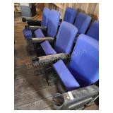 SET OF FOUR THEATER CHAIRS