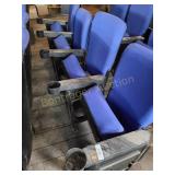 SET OF FOUR THEATER CHAIRS