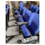 SET OF FOUR THEATER CHAIRS