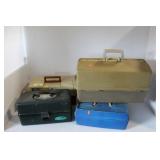 COLLECTION OF TACKLE BOXES W/ CONTENTS