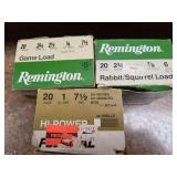 3 FULL BOXES OF 20GA. GAME LOAD AMMO