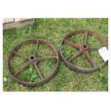 2 CAST WHEELS