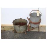 GALVANIZED MOP BUCKET & SAND BLASTER
