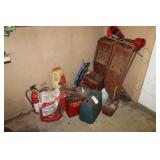 FUEL CANS, SALT, RAMPS, FUNNELS