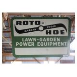 ROTO-HOE METAL SIGN