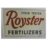 ROYSTER FERTILIZERS METAL SIGN