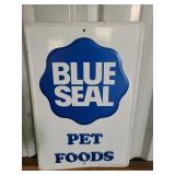 BLUE SEAL PET FOODS METAL SIGN