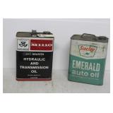 TWO ADVERTISMENT OIL CANS