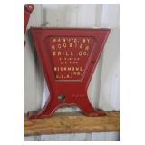 HOOSIER GRAIN DRILL PLATE
