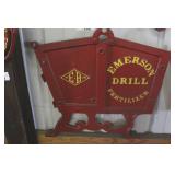 EMERSON CAST IRON GRAIN DRILL PLATE