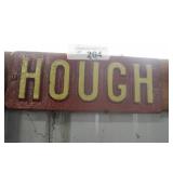 HOUGH CAST IRON NAME PLATE