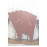 MOLINE CAST IRON GRAIN DRILL PLATE
