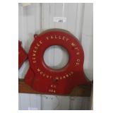 GENESEE CAST IRON NAME PLATE