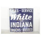 WHITE AND INDIANA SIGN