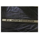 # 4 MOTOR GENERATOR SIGN