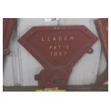LEADER CAST IRON GRAIN DRILL COVER