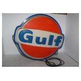 GULF LIGHTED SIGN