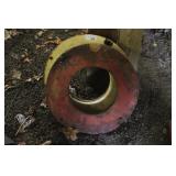 TWO CAST IRON WHEEL WEIGHTS