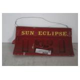 SUN ECLIPSE CAST IRON NAME PLATE