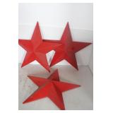 THREE PLASTIC STARS