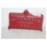 MCCORMICK NAME PLATE