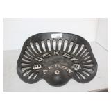 BUCKEYE CAST IRON TRACTOR SEAT