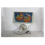 AC SPARK PLUG CLOCK SIGN