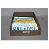 10 VINTAGE LICENSE PLATES
