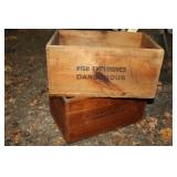 TWO EXPLOSIVES CRATES