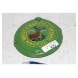 DEERE & MANSURE CO. CAST IRON COVER