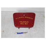 MILBURN WAGON CO. NAME PLATE