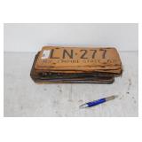 SIXTEEN VINTAGE NY LICENSE PLATES