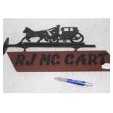 PLASTIC, WOOD, AND METAL NAME PLATE BRACKET
