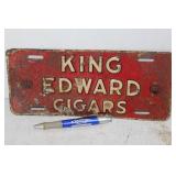 KING EDWARD CIGARS ADV. SIGN