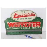 WHITAKER METAL SIGN