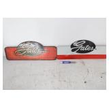 TWO GATES METAL SIGNS