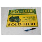 JOHN DEERE NEWER METAL SIGN