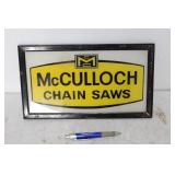 MCCULLOCH CHAIN SAWS PLASTIC SIGN