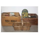 MAGNETS, SMOKING PIPE, WOODEN BOXES