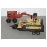 STRUCTO GRADER, STRUCTO DOZER, ERTL FLAT TRAILER