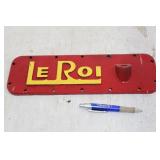 LE ROI ENGINE PLATE
