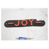 JOY METAL SIGN